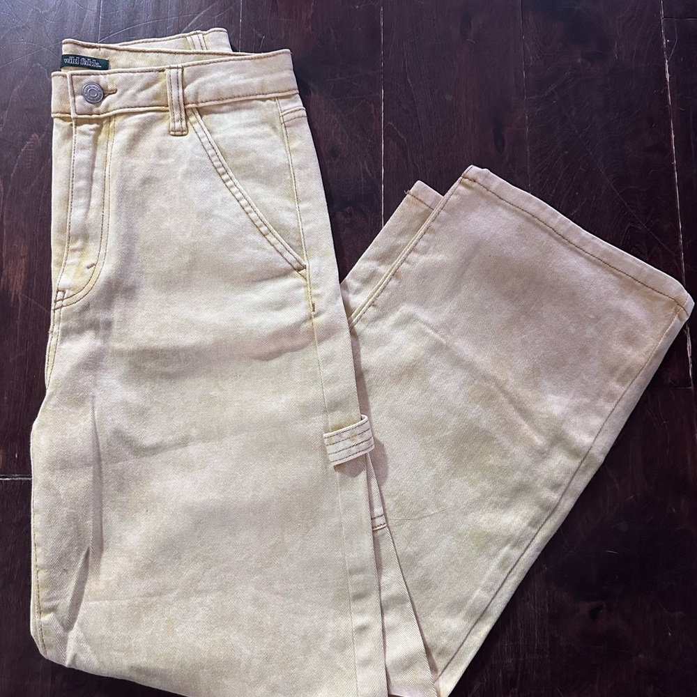 Wild Fable Light Yellow Denim carpenter Pants